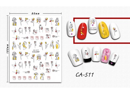3D Nail Stickers - CA-511